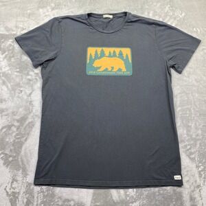 Marine‎ Layer Graphic T-Shirt Bear Trees 2018 Guardsmen Tree Lot Charcoal XL